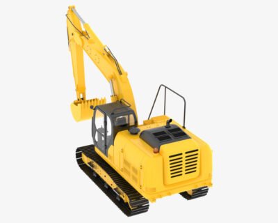 Harvester Transparent 3d rendering Machine